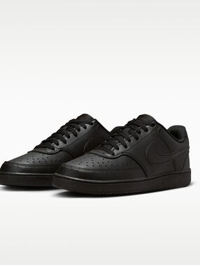 Nike Men black Nike Court Vision Low sneakers.